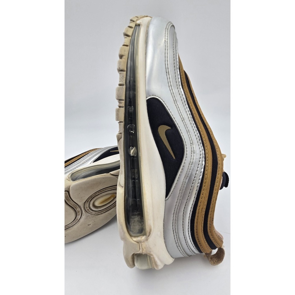 Nike Air Max 97 Metallic Gold Silver Training Shoes AQ4137-700 Womens Size‎ 7 - Picture 12 of 14